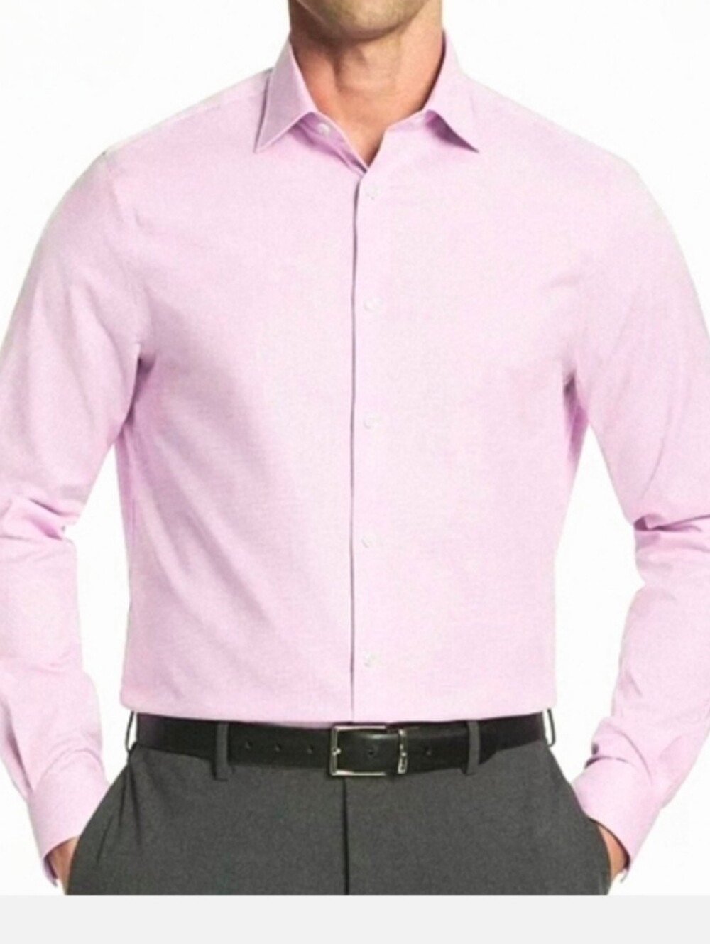 Michael Kors Men's Pink Dress Shirt - Classic Button-Down